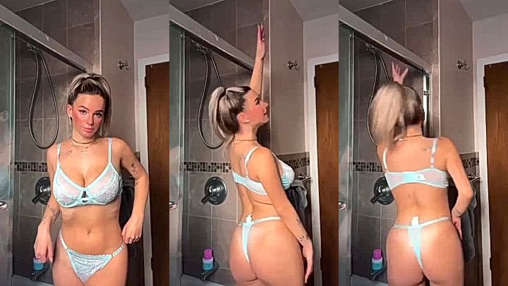 Big Tits Kaitlyn Krems bathroom teasing clip leaked