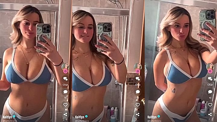Sexy American Kaitlyn Krems leaked big tits clip