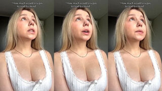 Hot Judy Blooms shakign her Small Tits leaked clip