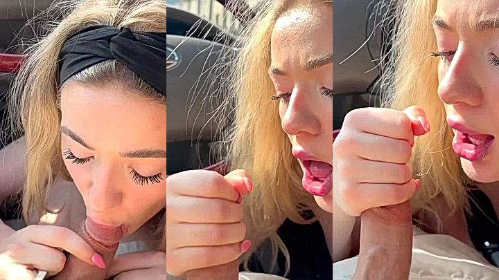 Autumren hot blowjob session in the car video clip got leaked