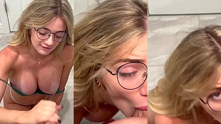 Autumren hot blowjob session and sprem on her boobs video got leaked