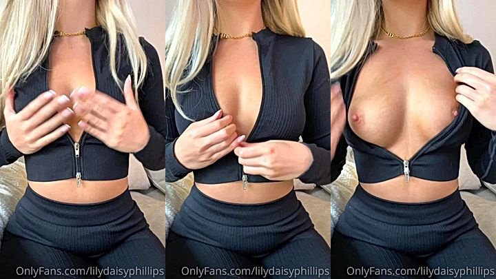 Sexy british girl teasing with hot boobs Lillian Phillips leaked