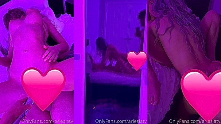 Hot american threesome blowjob fun leaks Ari Baby